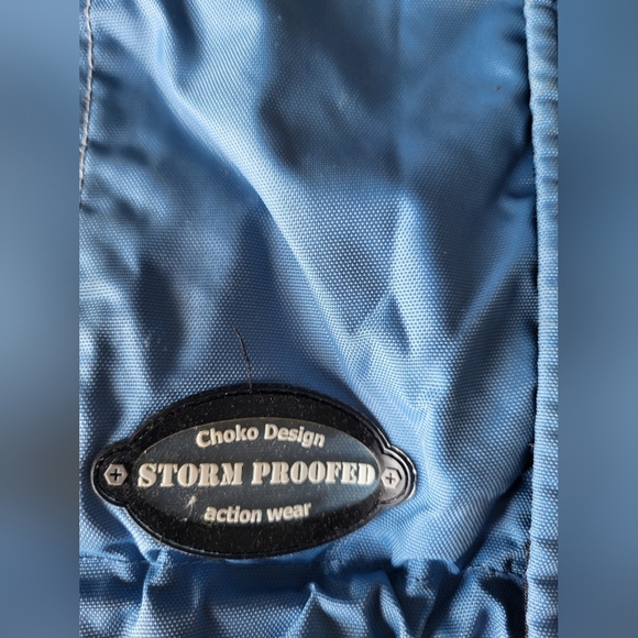 Kids Racing Winter Jacket - Blue and Black, Size 8 - Picture 4 of 6